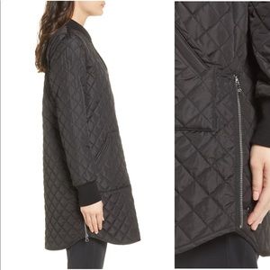 Zella | Longline Quilted Bomber Jacket